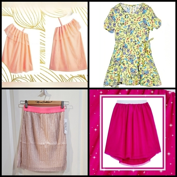 FabKids Girls XL/XXL Bundle w/ Floral Dress, Tulle Skirts & Sparkle | NWT - Picture 1 of 10